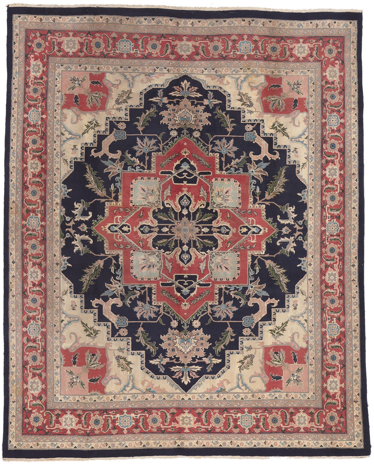 8 x 10 Vintage Pakistani Tabriz Rug 74737