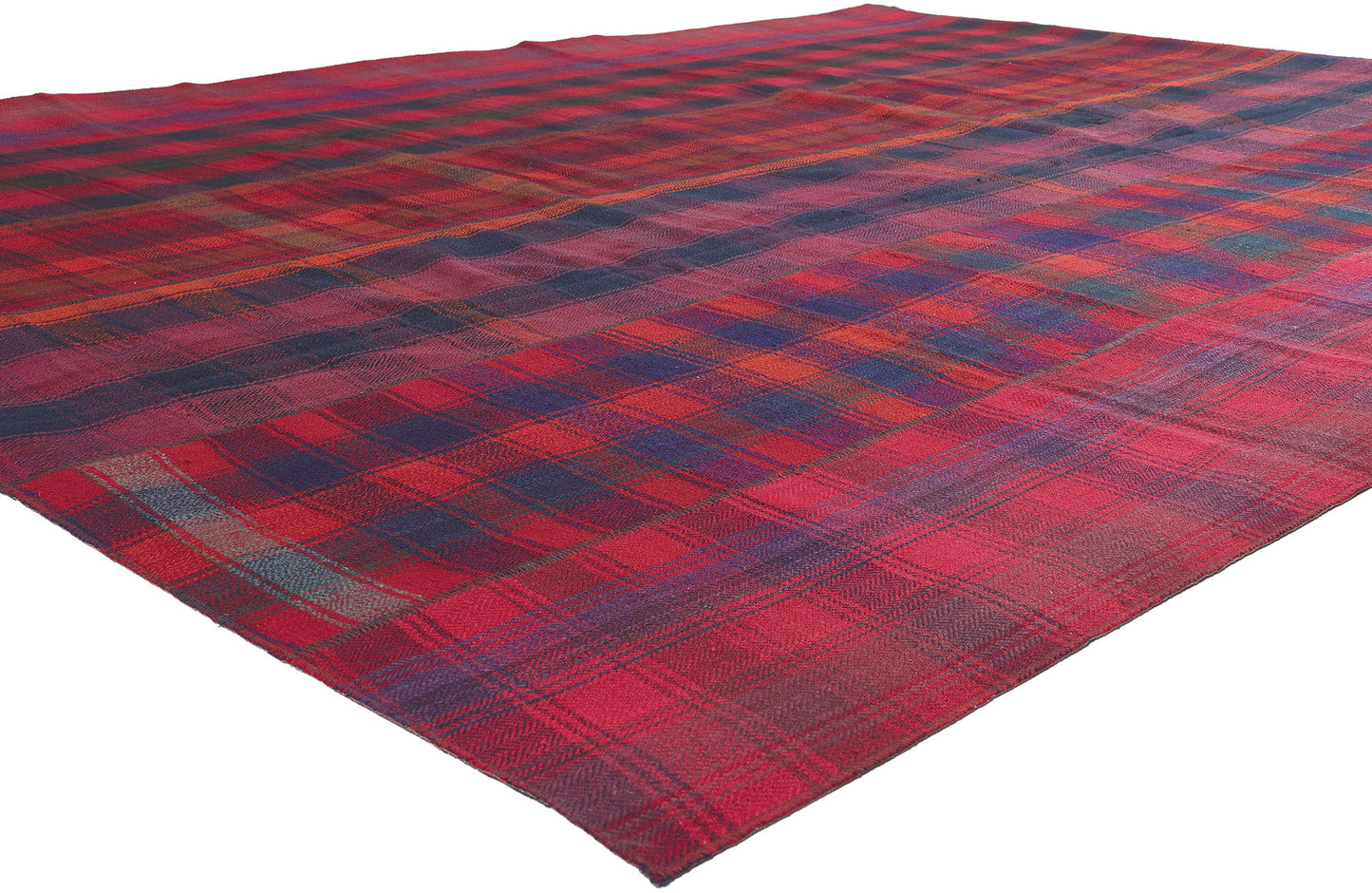 8 x 12 Vintage Tartan Plaid Rug 60791