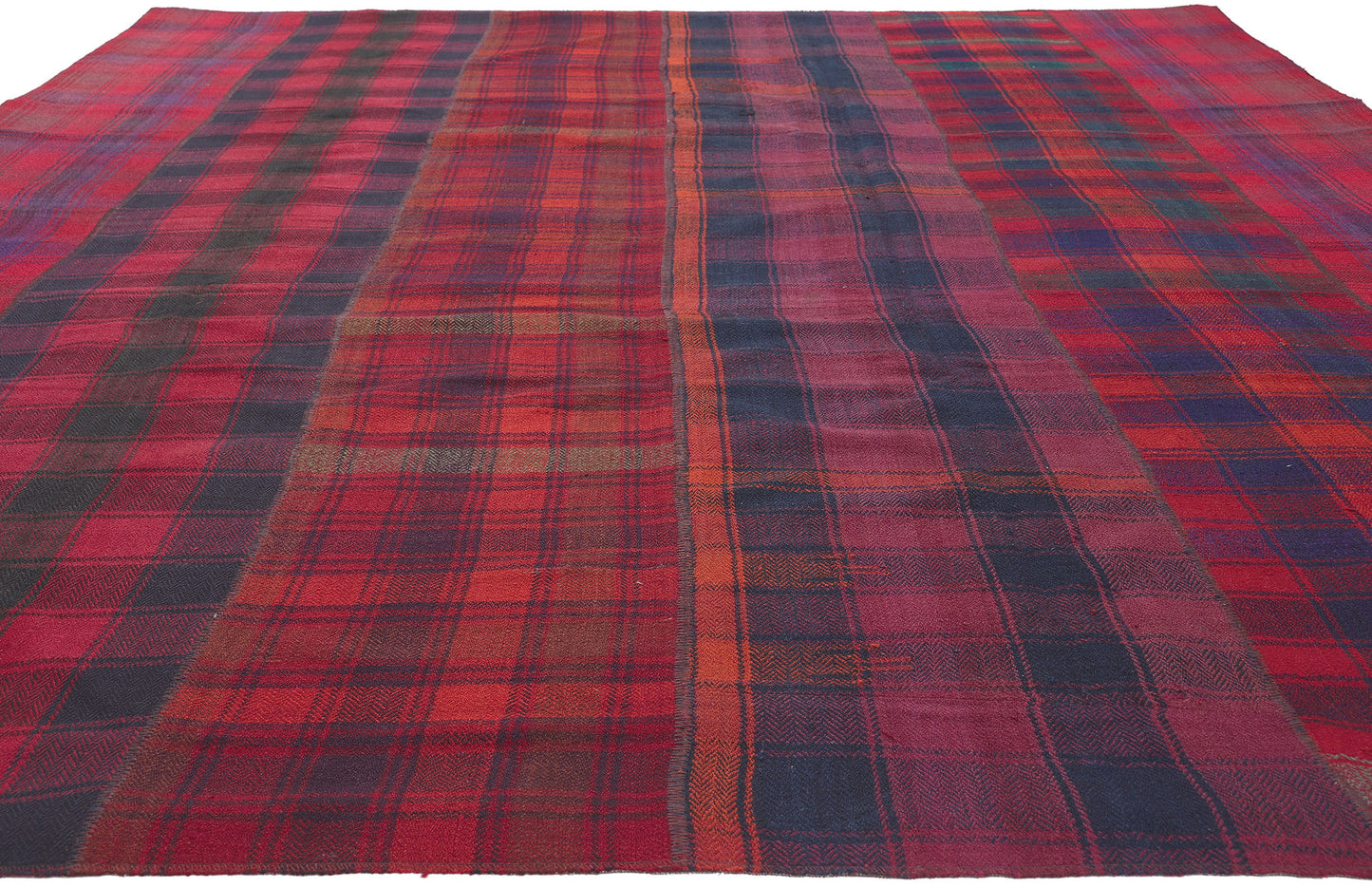 8 x 12 Vintage Tartan Plaid Rug 60791