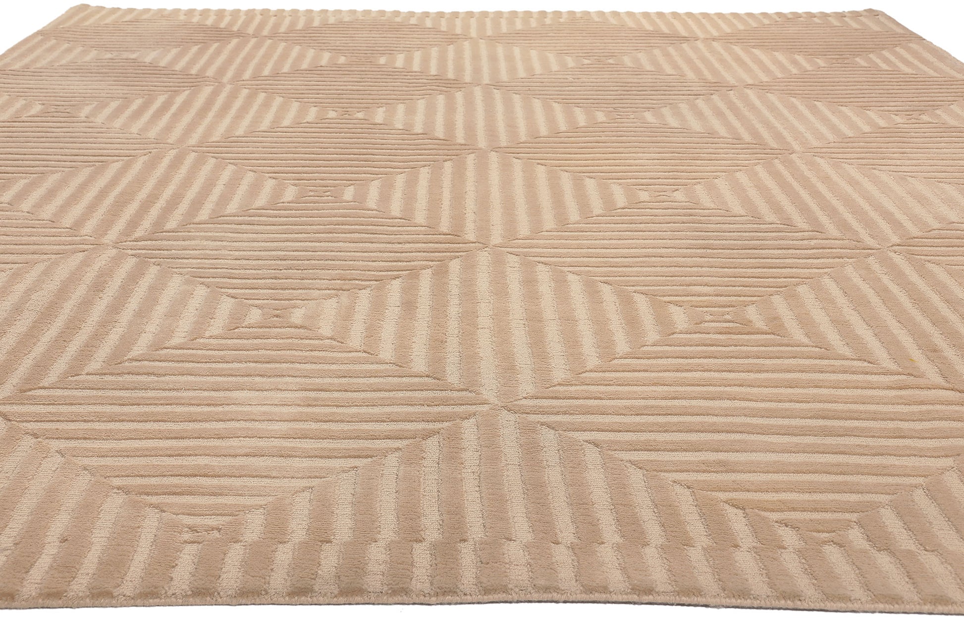 9 x 11 Vintage Tibetan High-Low Rug 77307