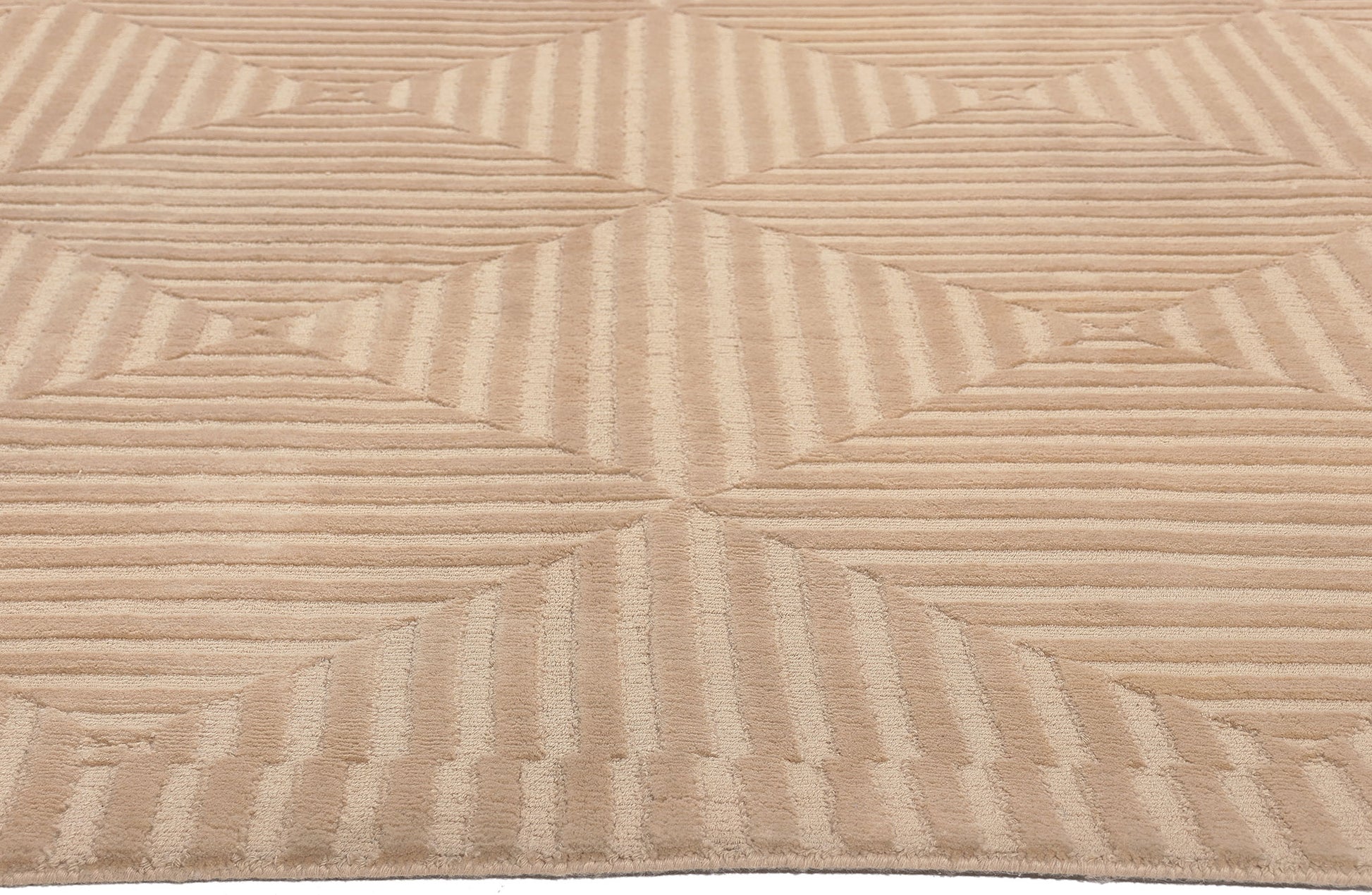 9 x 11 Vintage Tibetan High-Low Rug 77307