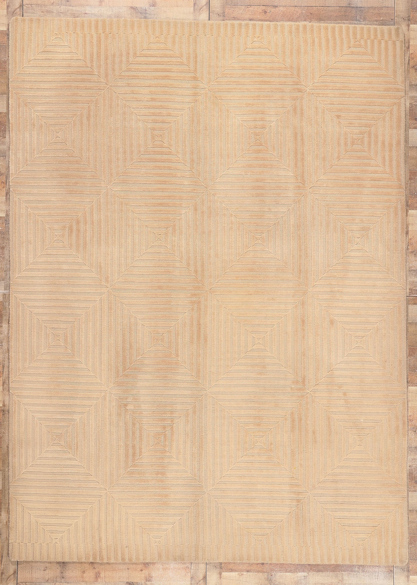 9 x 11 Vintage Tibetan High-Low Rug 77307