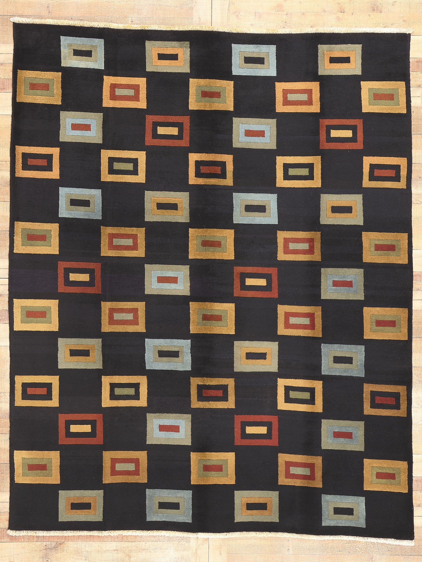 8 x 9 Vintage Tibetan Rug 74889
