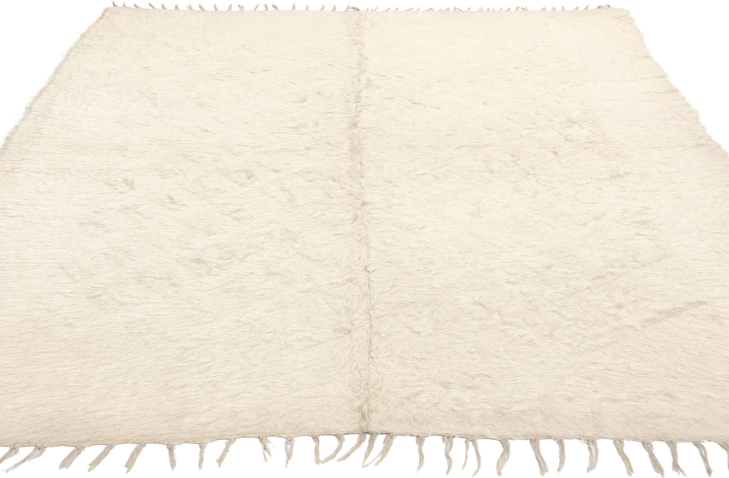 5 x 7 Vintage Turkish Angora Wool Rug 52108