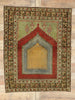 4 x 5 Vintage Turkish Oushak Prayer Rug 53092