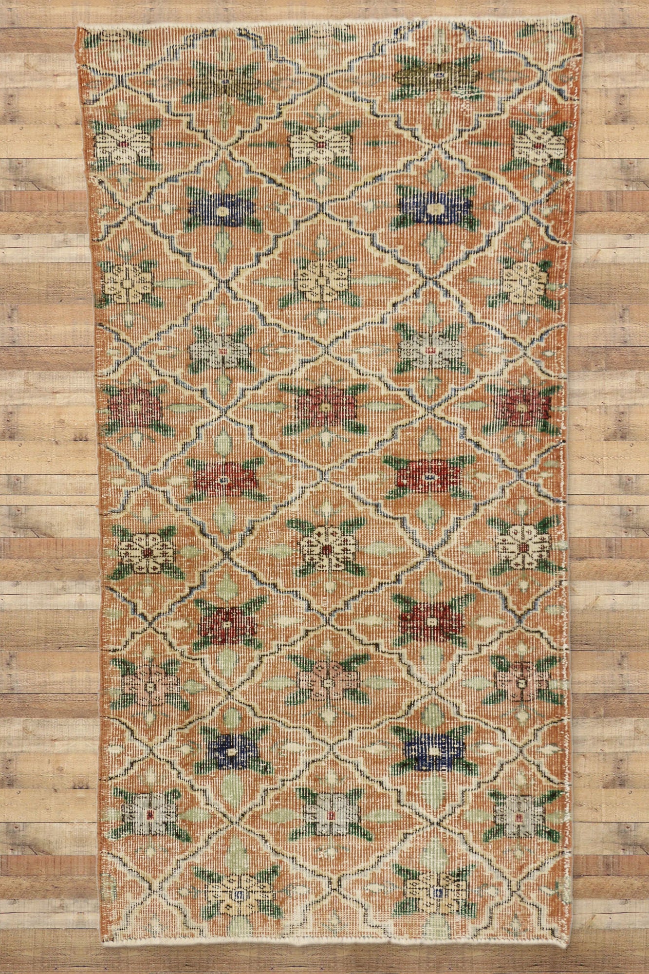 3 x 7 Vintage Turkish Sivas Rug 51947