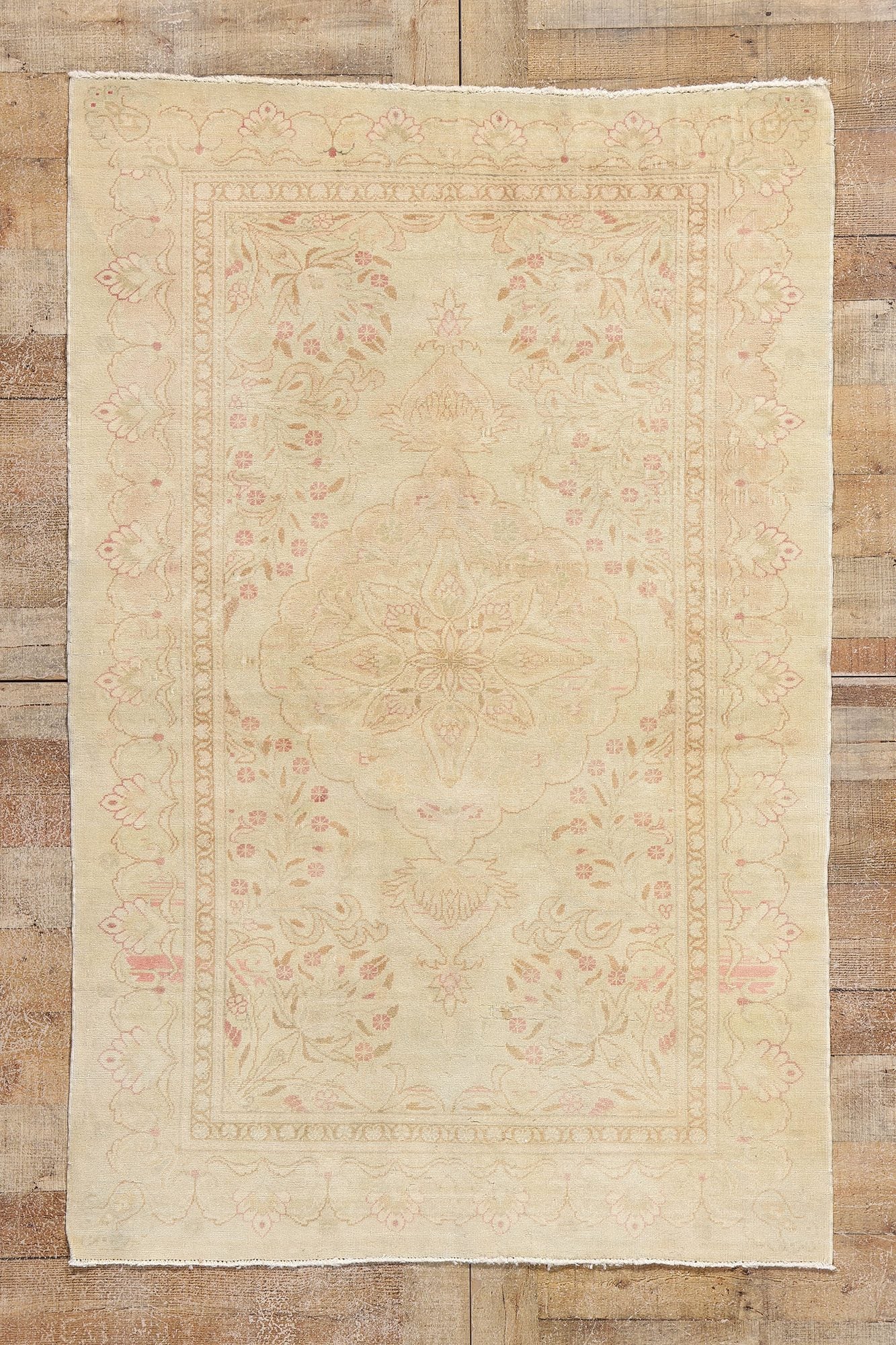 4 x 6 Vintage Turkish Sivas Rug 53937