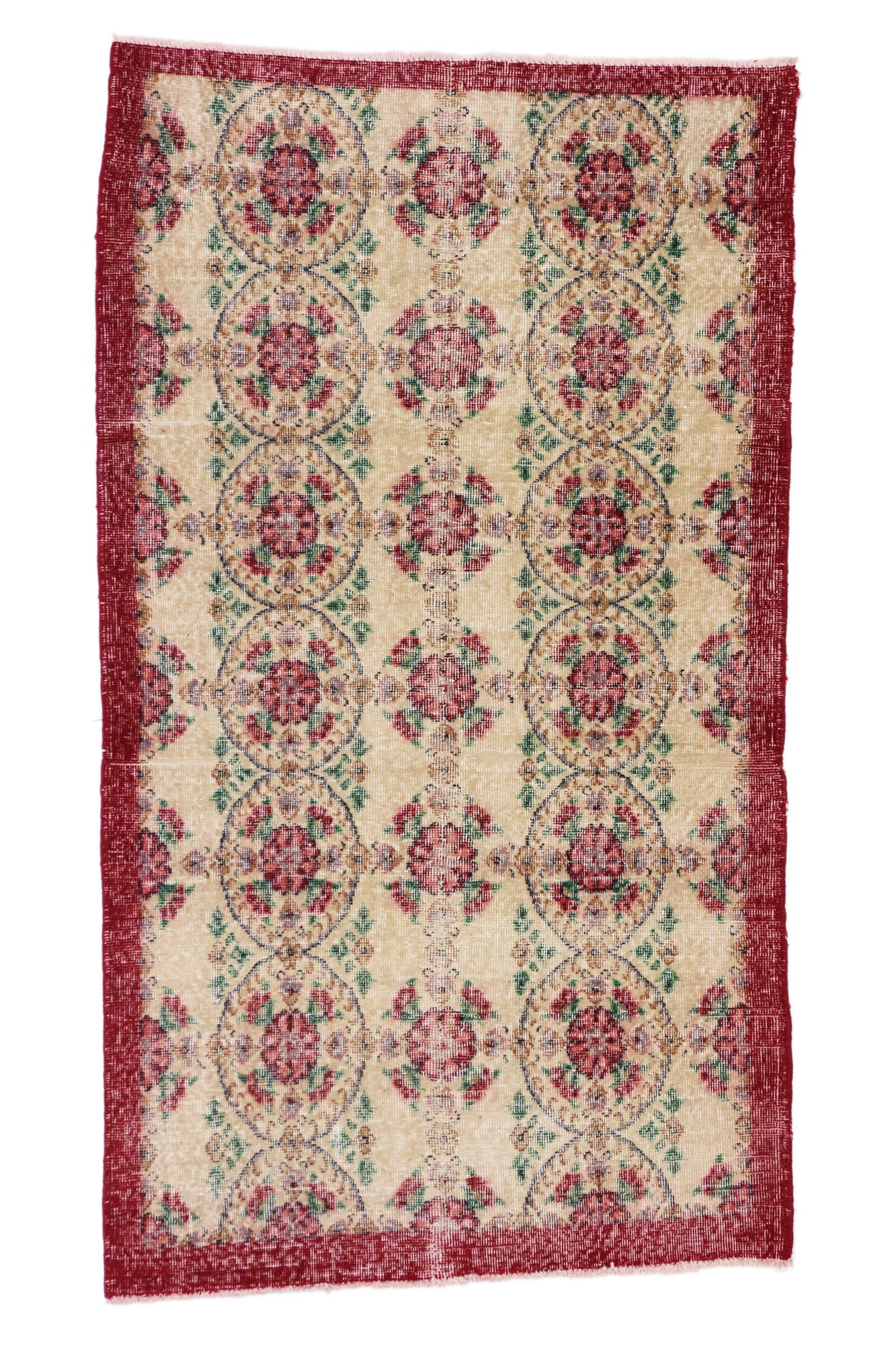 4 x 7 Vintage Turkish Sivas Rug 51973