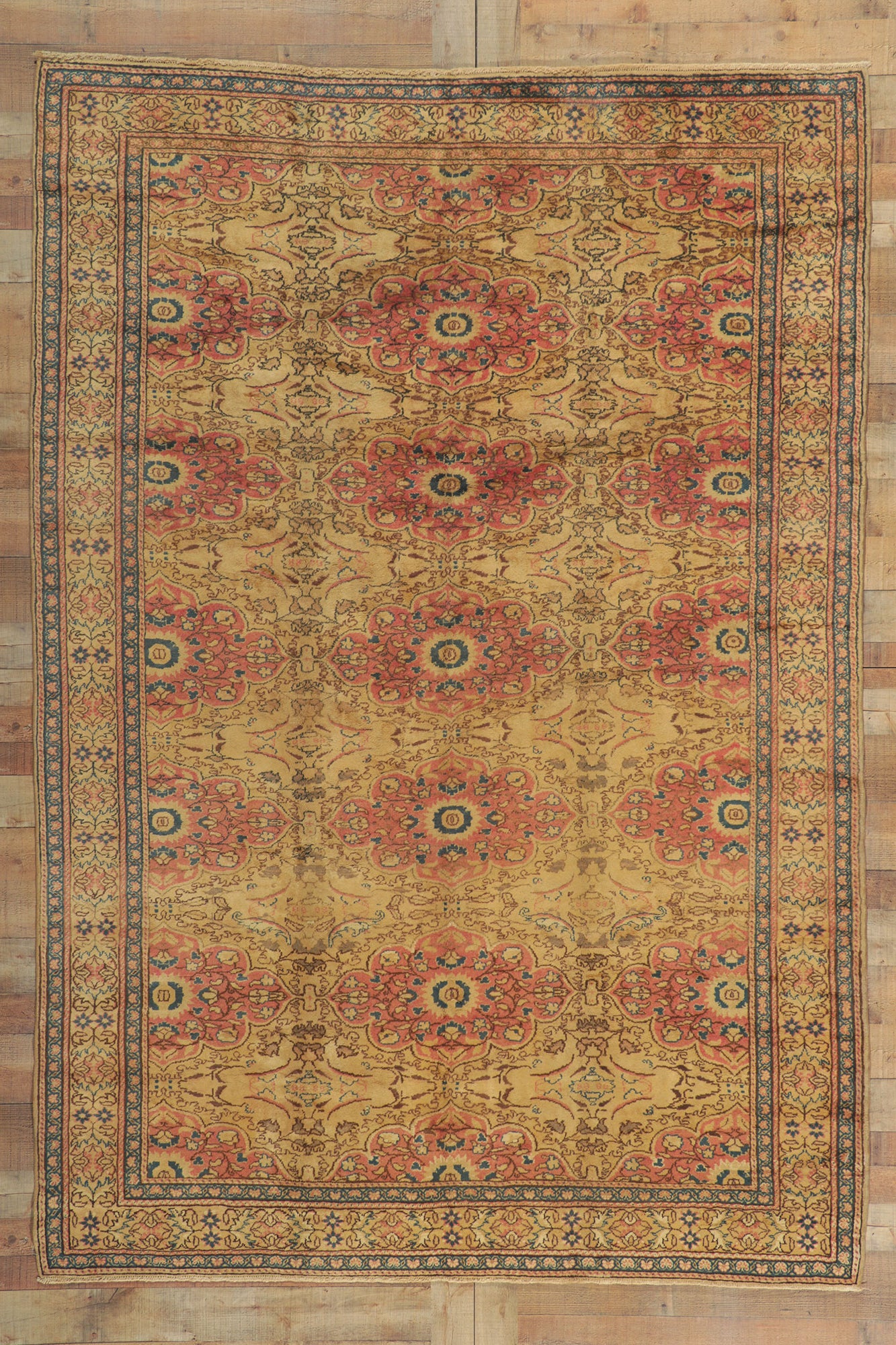 7 x 10 Vintage Turkish Kayseri Rug 72724