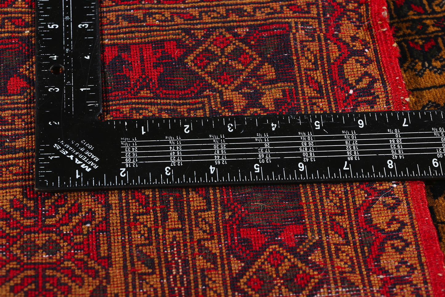 6 x 9 Vintage Turkoman Afghan Rug 78811