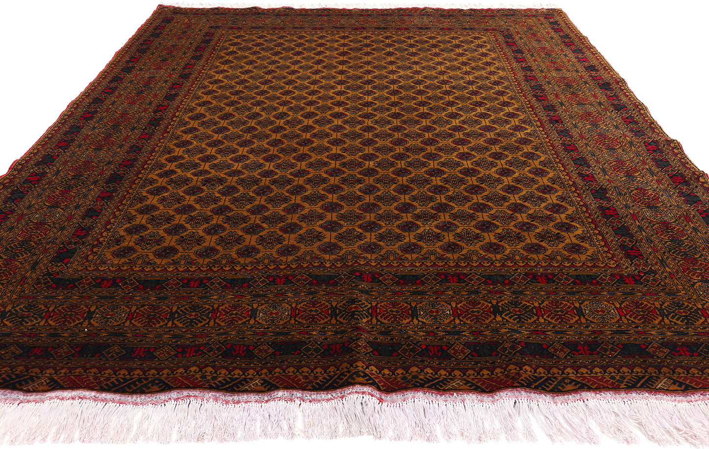 6 x 9 Vintage Turkoman Afghan Rug 78811