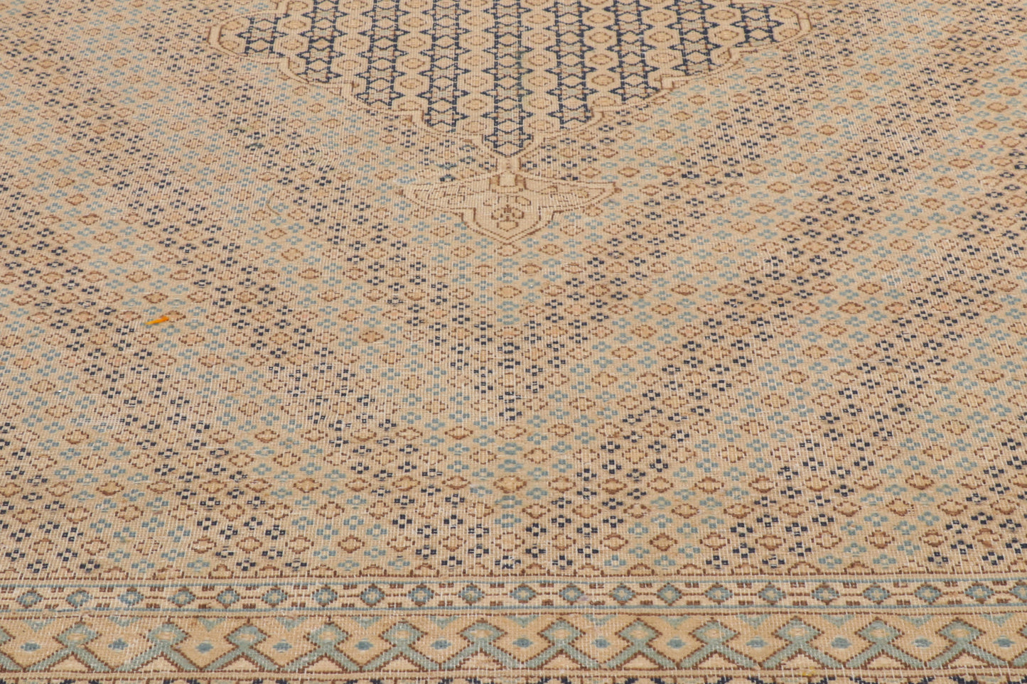 7 x 10 Vintage-Worn Persian Kerman Rug 53760