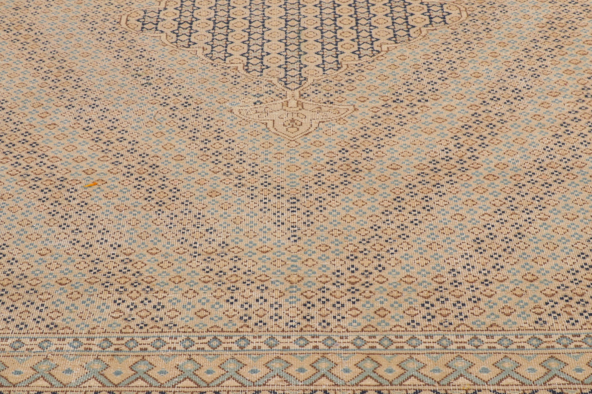 7 x 10 Vintage-Worn Persian Kerman Rug 53760