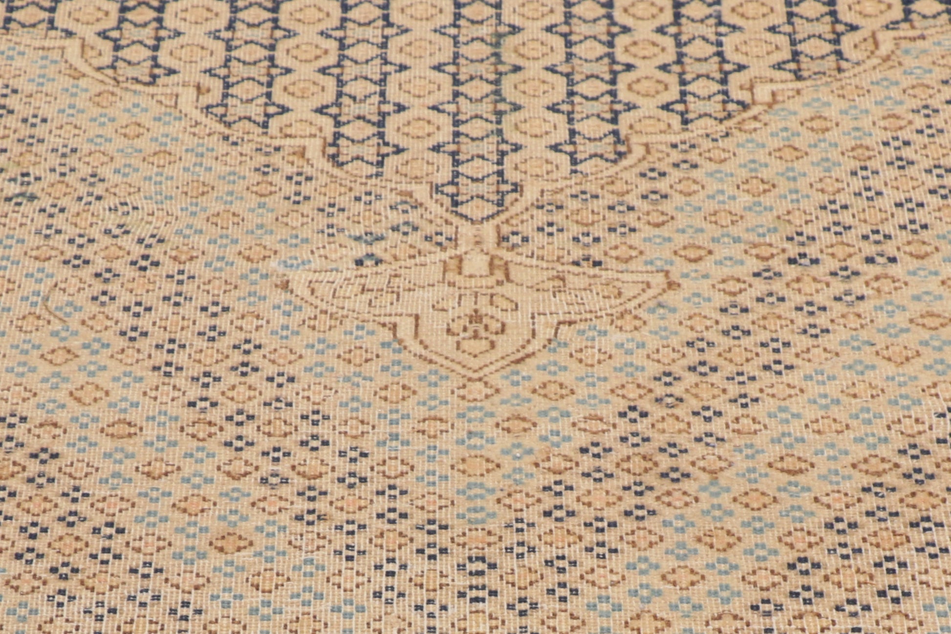 7 x 10 Vintage-Worn Persian Kerman Rug 53760