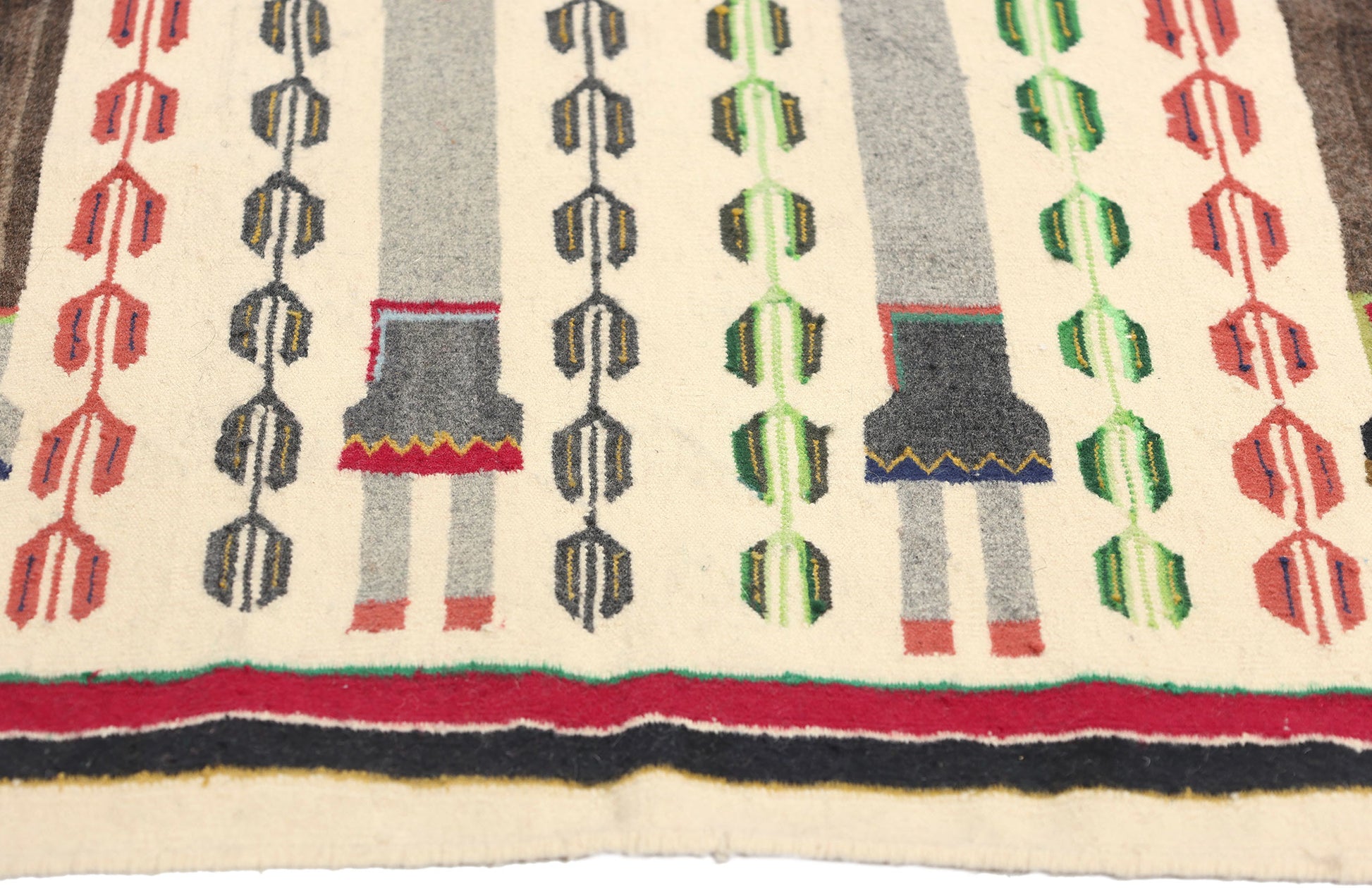 3 x 5 Vintage Yeibichai Navajo Rug 78812