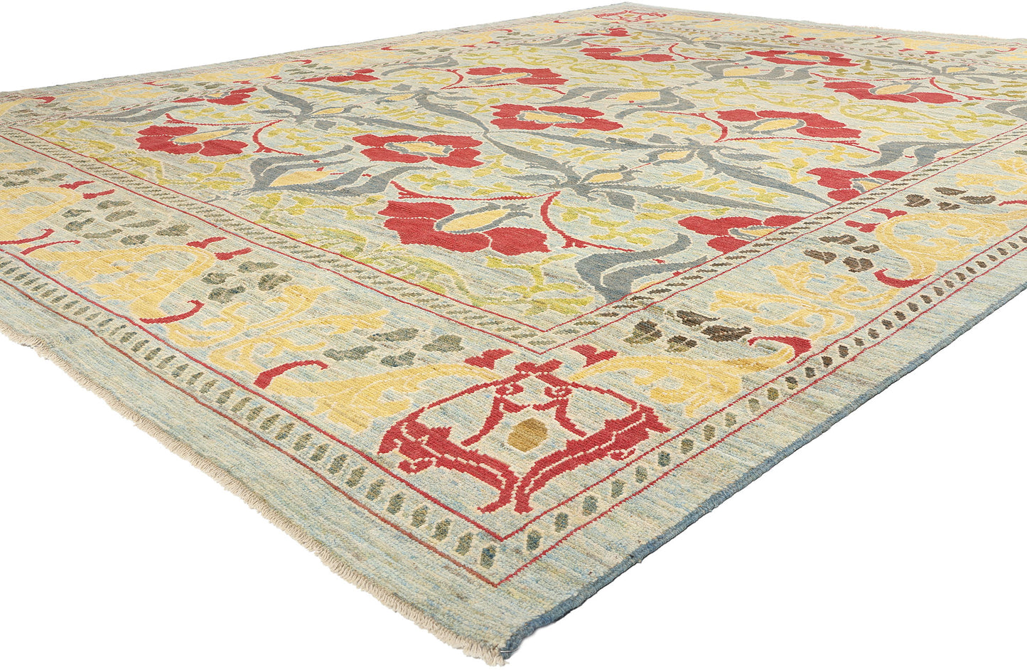 12 x 15 William Morris Turkish Oushak Rug 60744