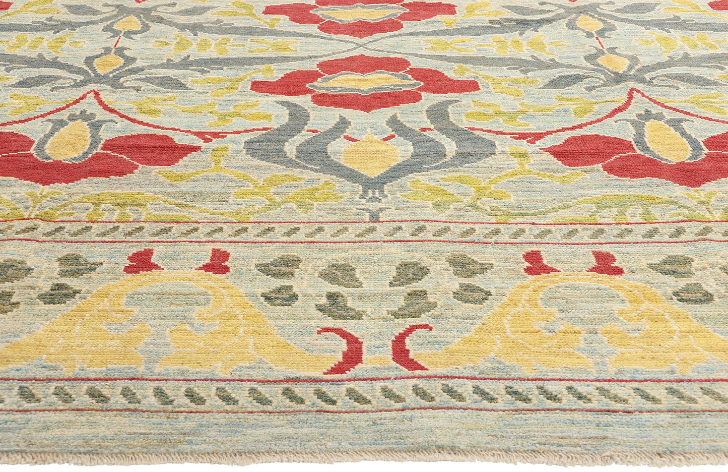 12 x 15 William Morris Turkish Oushak Rug 60744