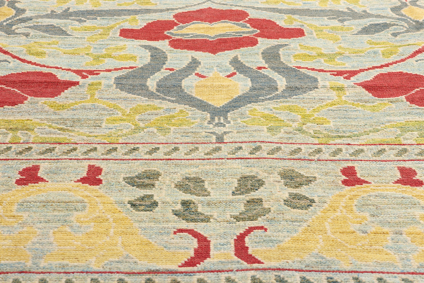 12 x 15 William Morris Turkish Oushak Rug 60744