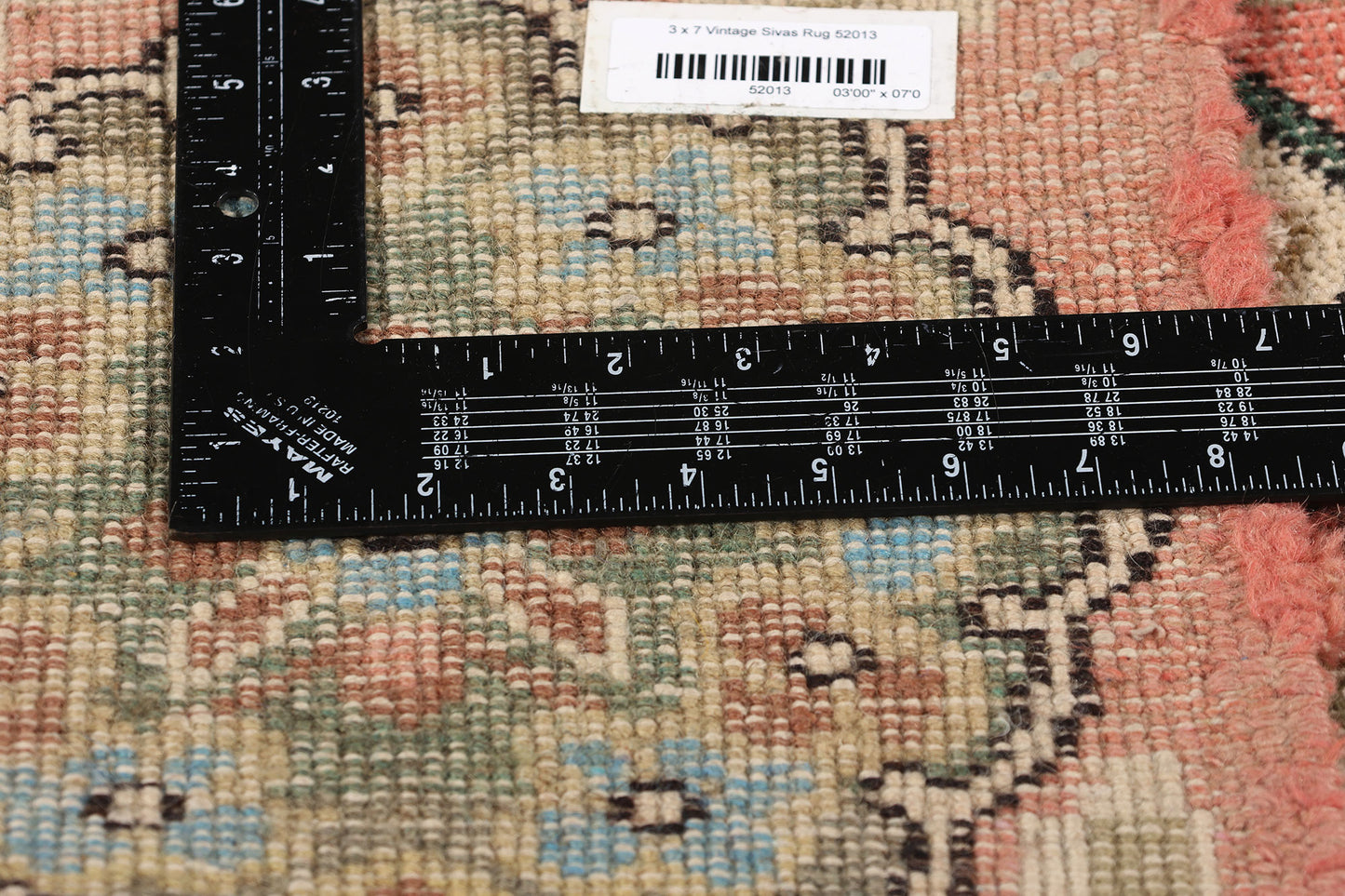 3 x 7 Zeki Muren Vintage Turkish Sivas Rug 52013