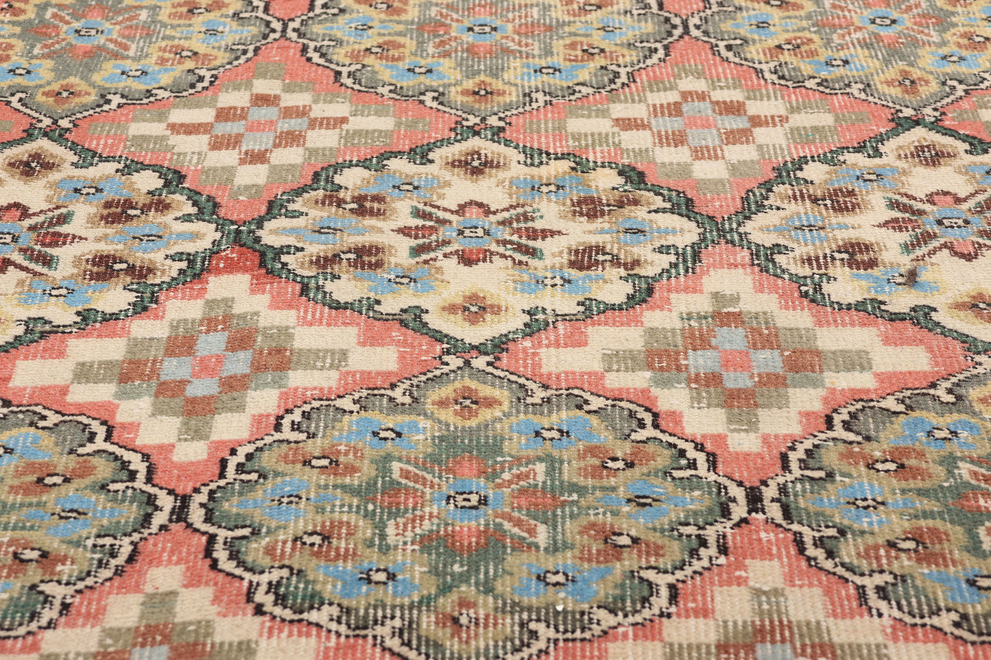3 x 7 Zeki Muren Vintage Turkish Sivas Rug 52013