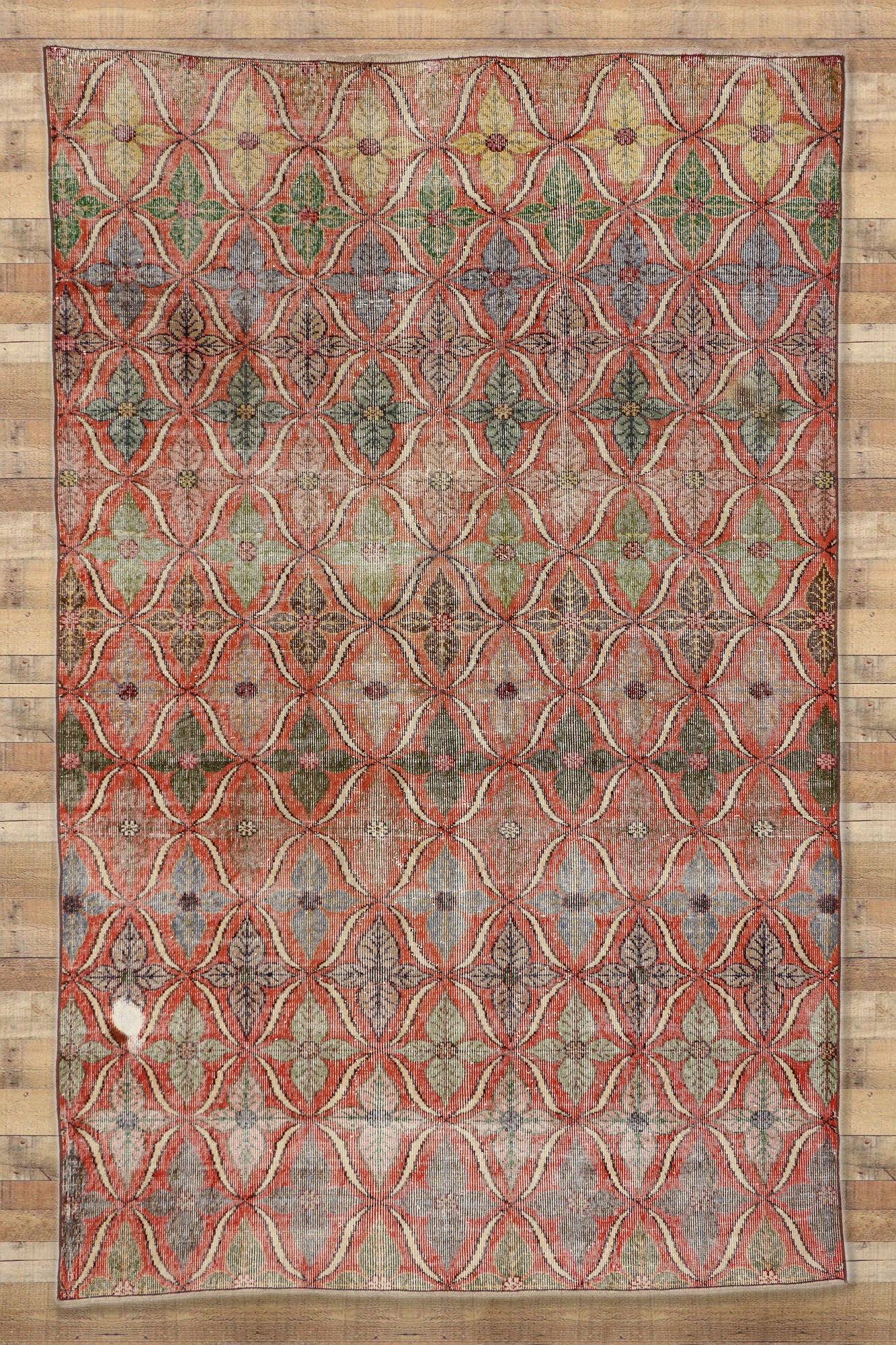 6 x 11 Vintage Turkish Sivas Rug 52187