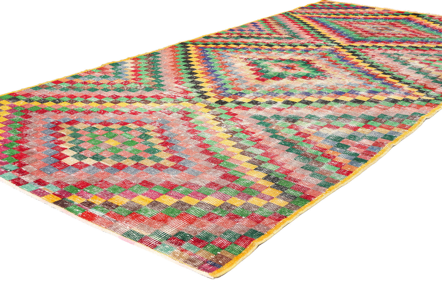 4 x 9 Zeki Muren Vintage Turkish Sivas Rug 53294