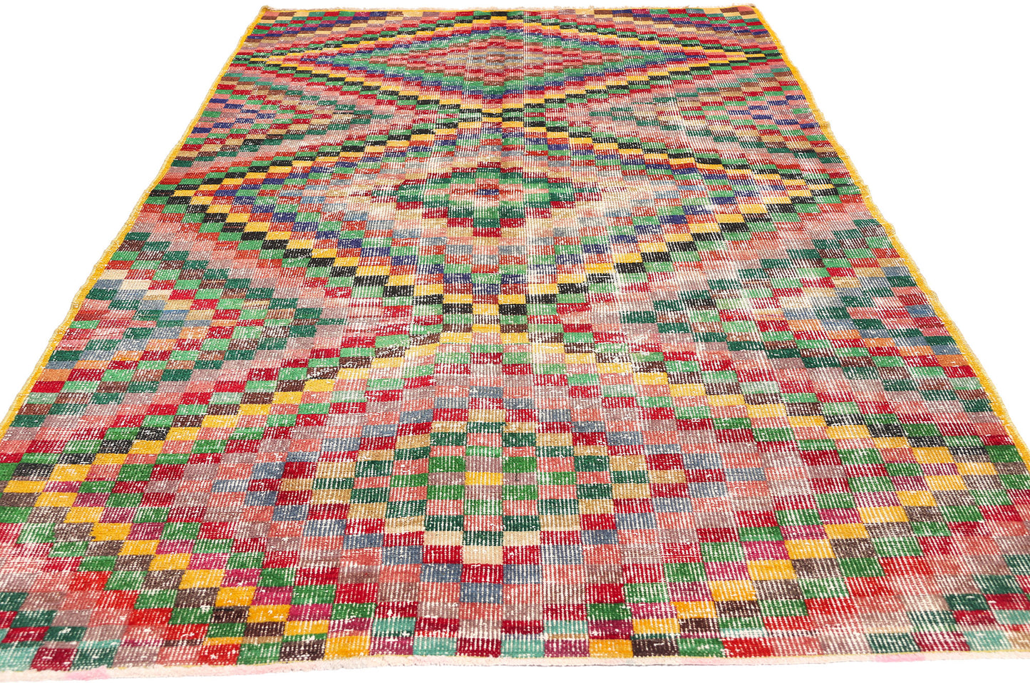4 x 9 Zeki Muren Vintage Turkish Sivas Rug 53294