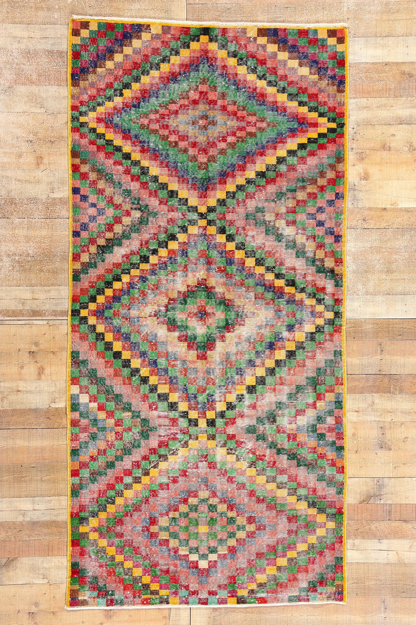 4 x 9 Zeki Muren Vintage Turkish Sivas Rug 53294