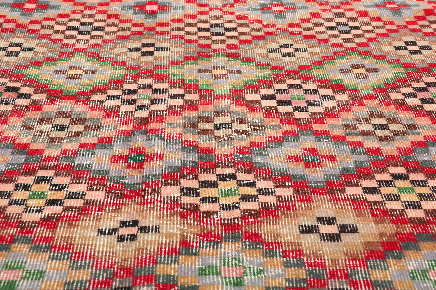 4 x 7 Zeki Muren Vintage Turkish Sivas Rug 53283