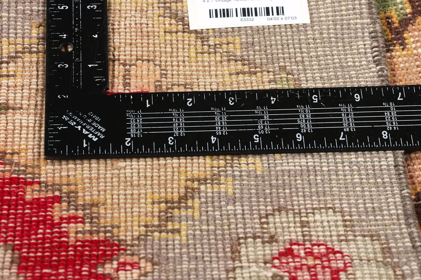 4 x 7 Zeki Muren Vintage Turkish Sivas Rug 53332