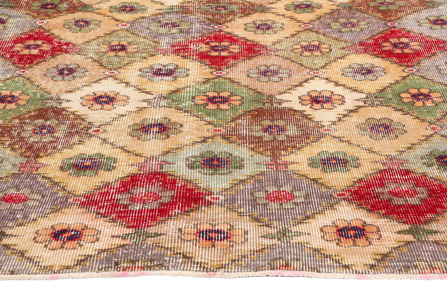 4 x 7 Zeki Muren Vintage Turkish Sivas Rug 53332