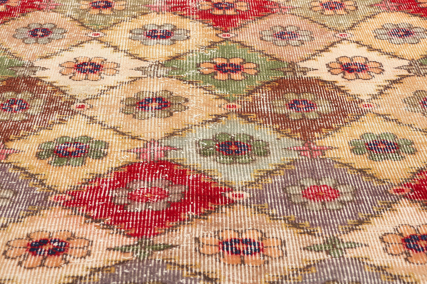 4 x 7 Zeki Muren Vintage Turkish Sivas Rug 53332
