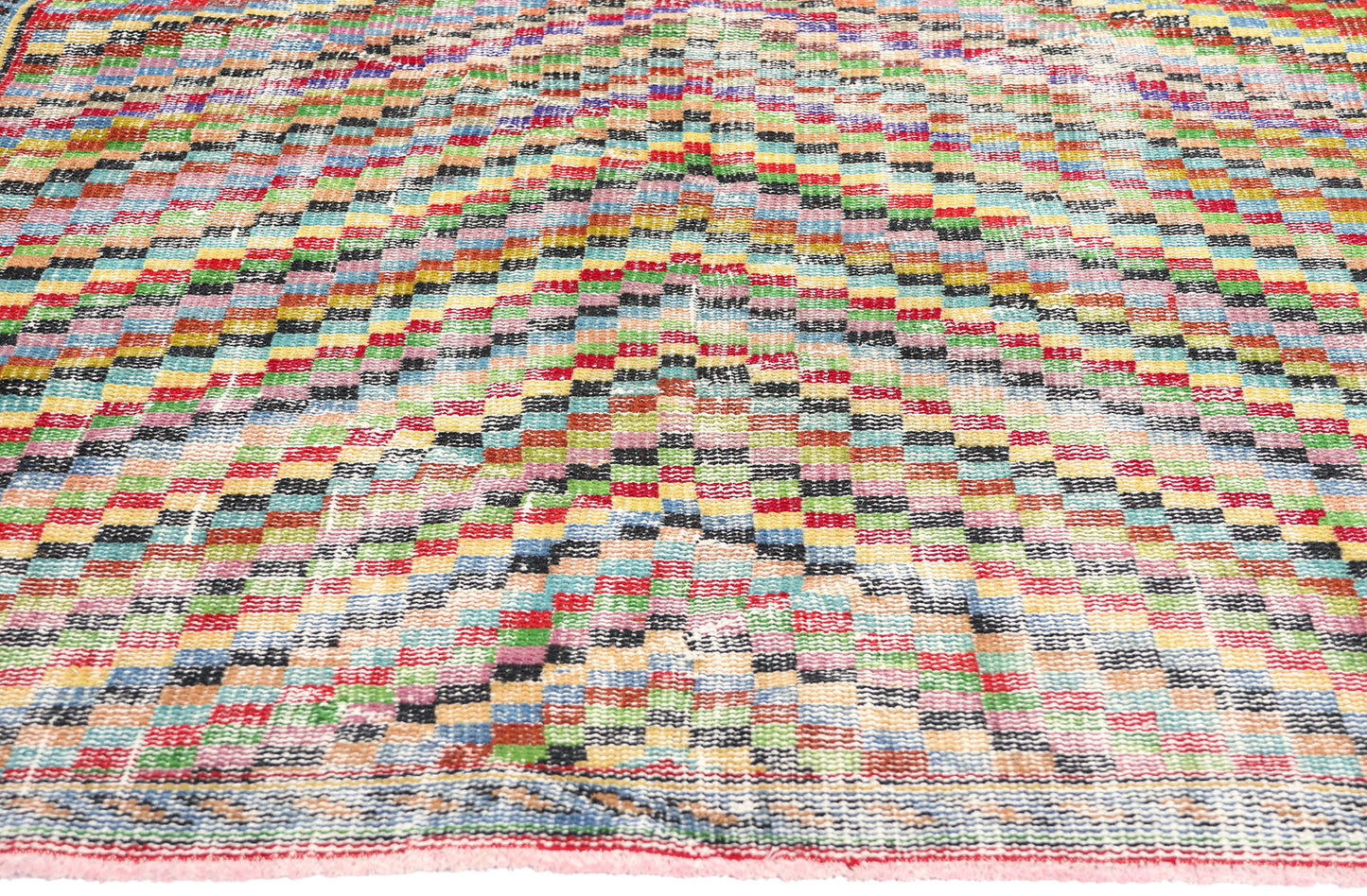 4 x 7 Zeki Muren Vintage Turkish Sivas Rug 53301