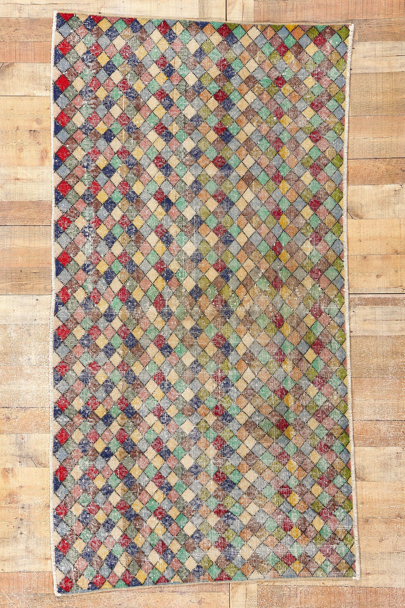 4 x 7 Zeki Muren Vintage Turkish Sivas Rug 53282
