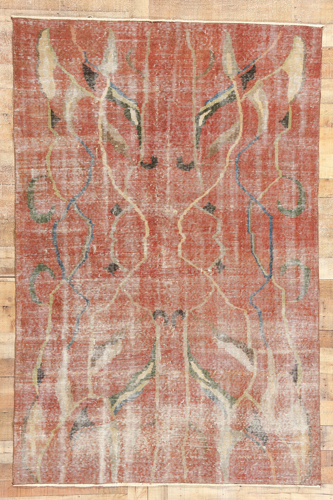 5 x 8 Zeki Muren Vintage Turkish Sivas Rug 52004