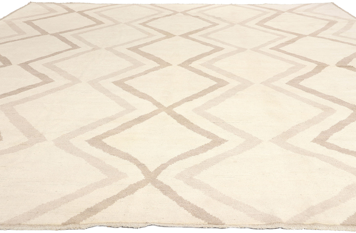 12 x 15 Organic Modern Zigzag Moroccan Rug 81082