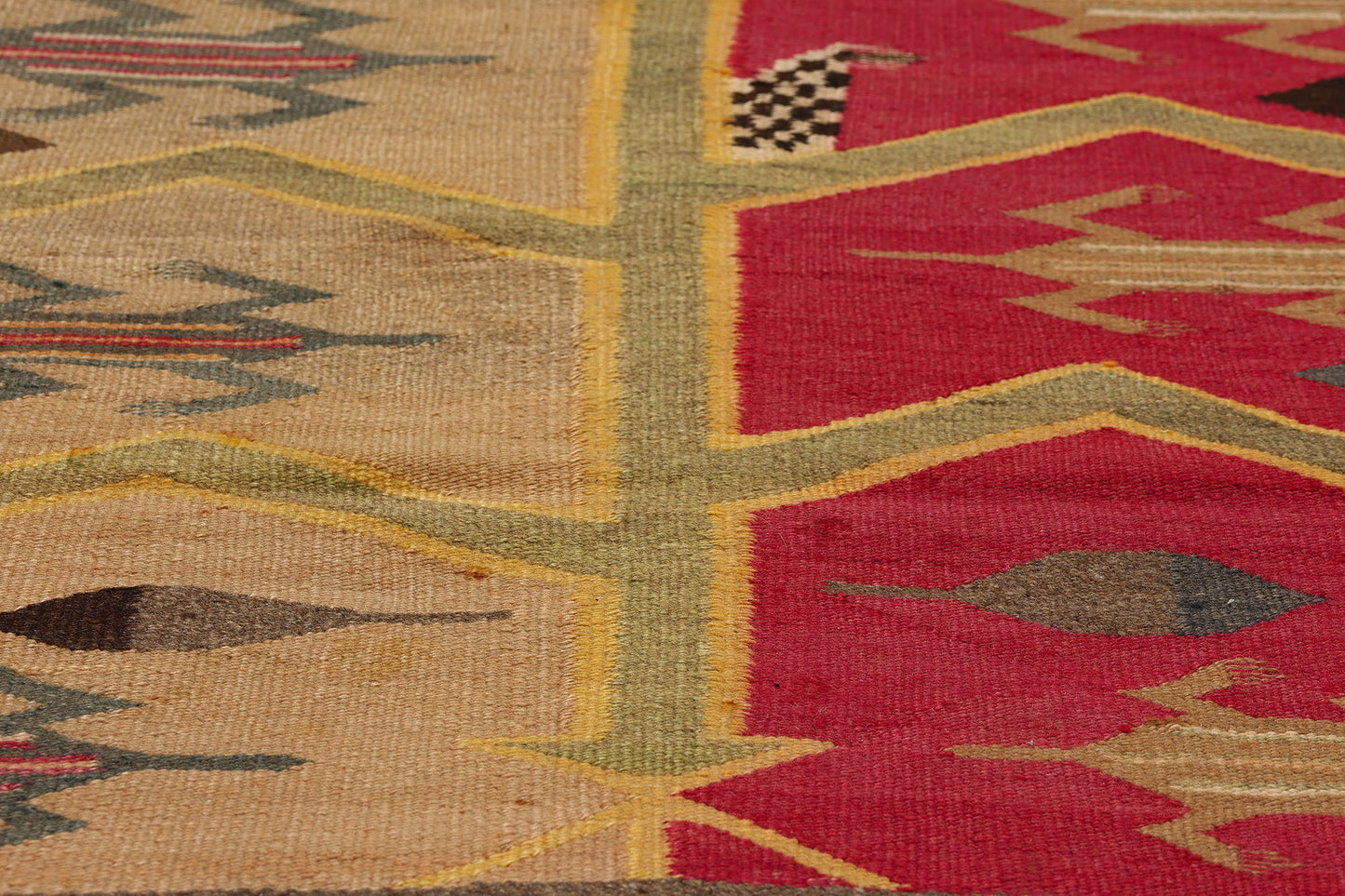 4 x 5 Antique Navajo Pictorial Tree of Life Rug 78722