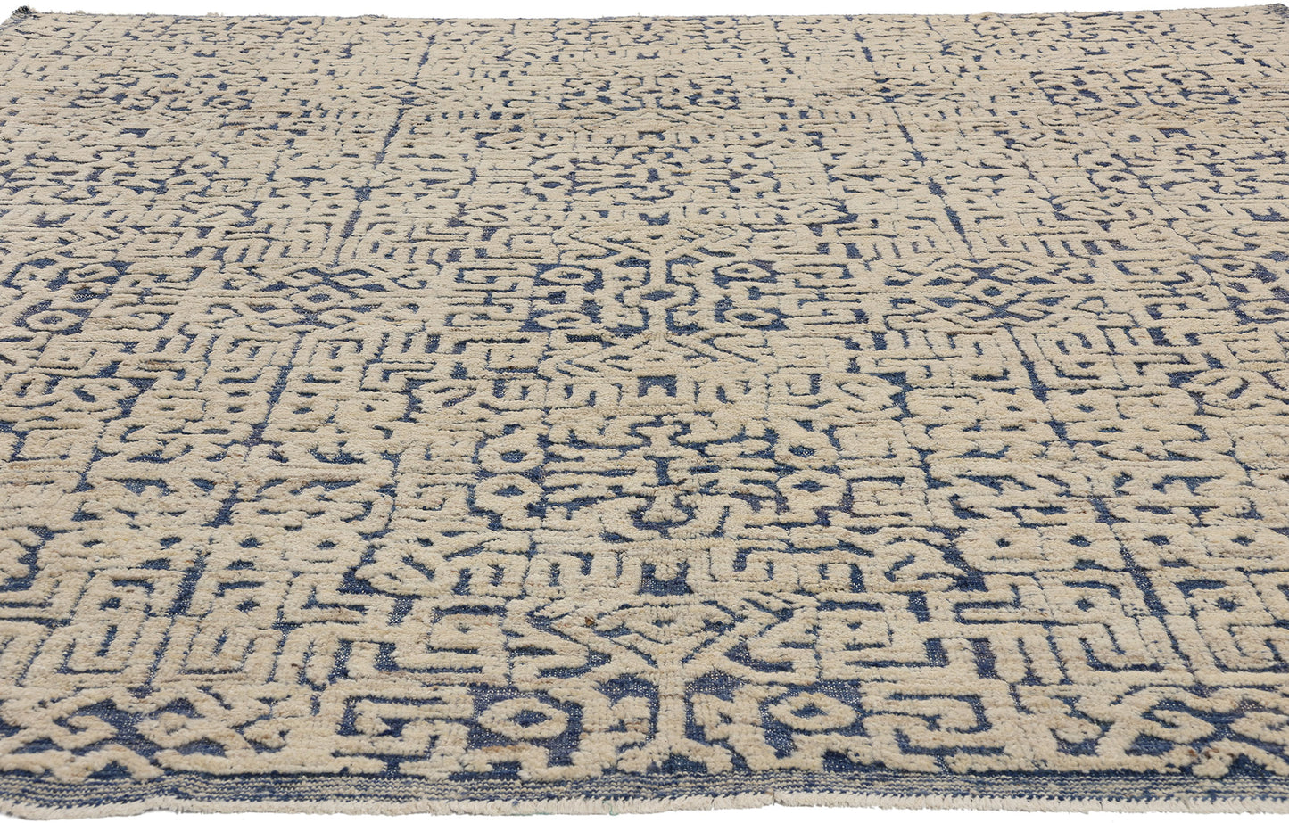 8 x 10 Modern Geometric Moroccan High-Low Rug 81055