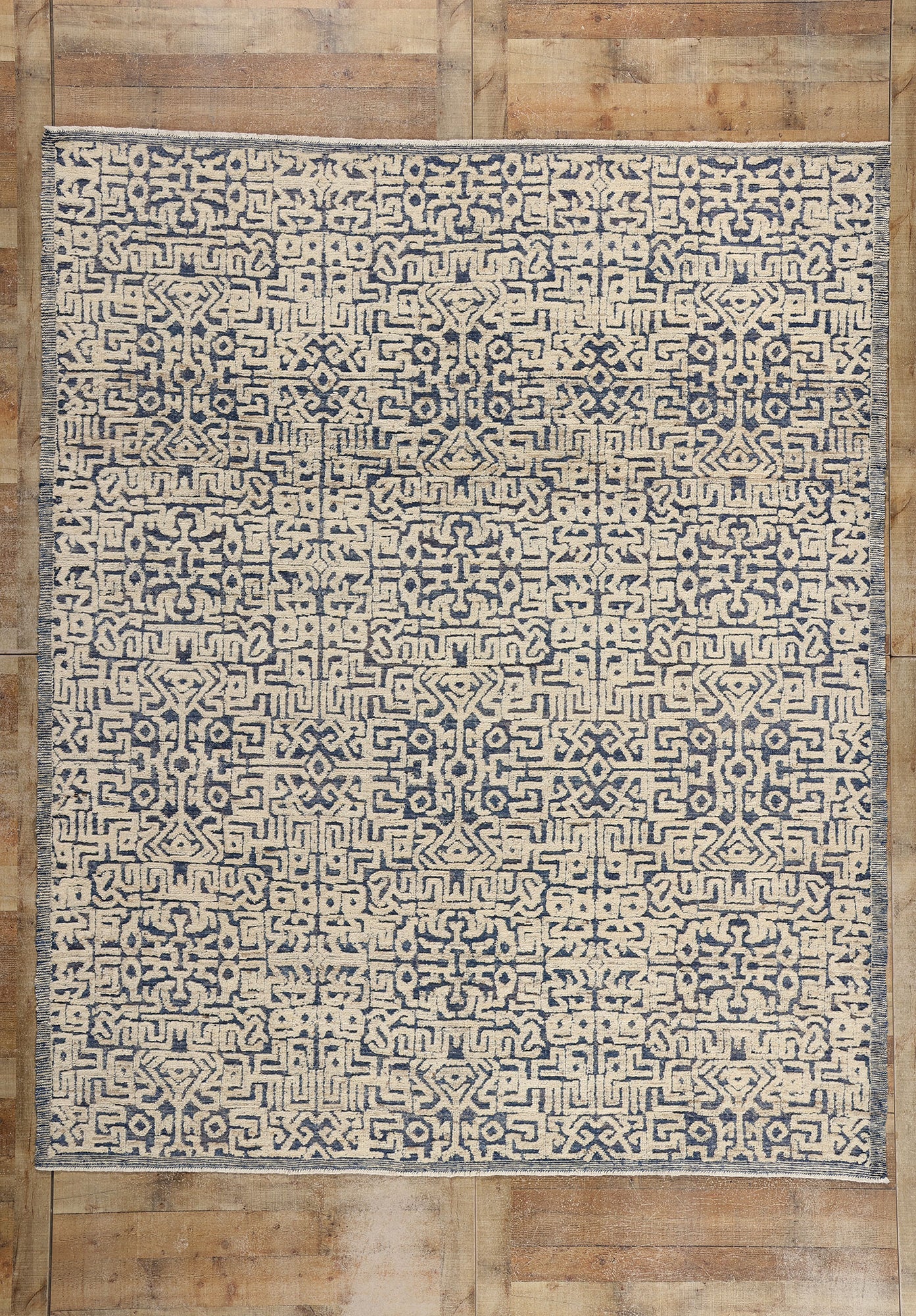 8 x 10 Modern Geometric Moroccan High-Low Rug 81055