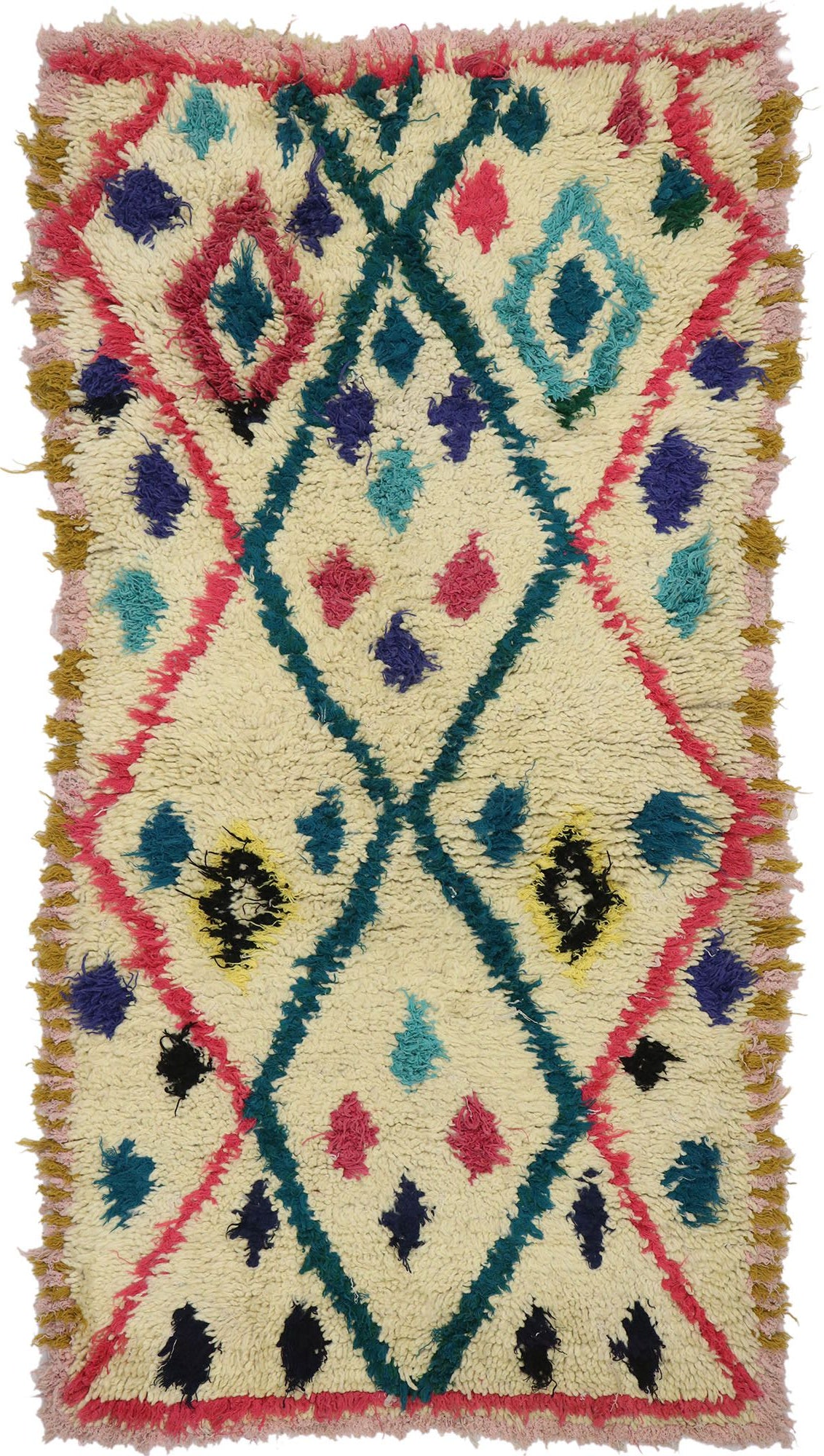 3 x 6 Vintage Moroccan Azilal Rug 21596