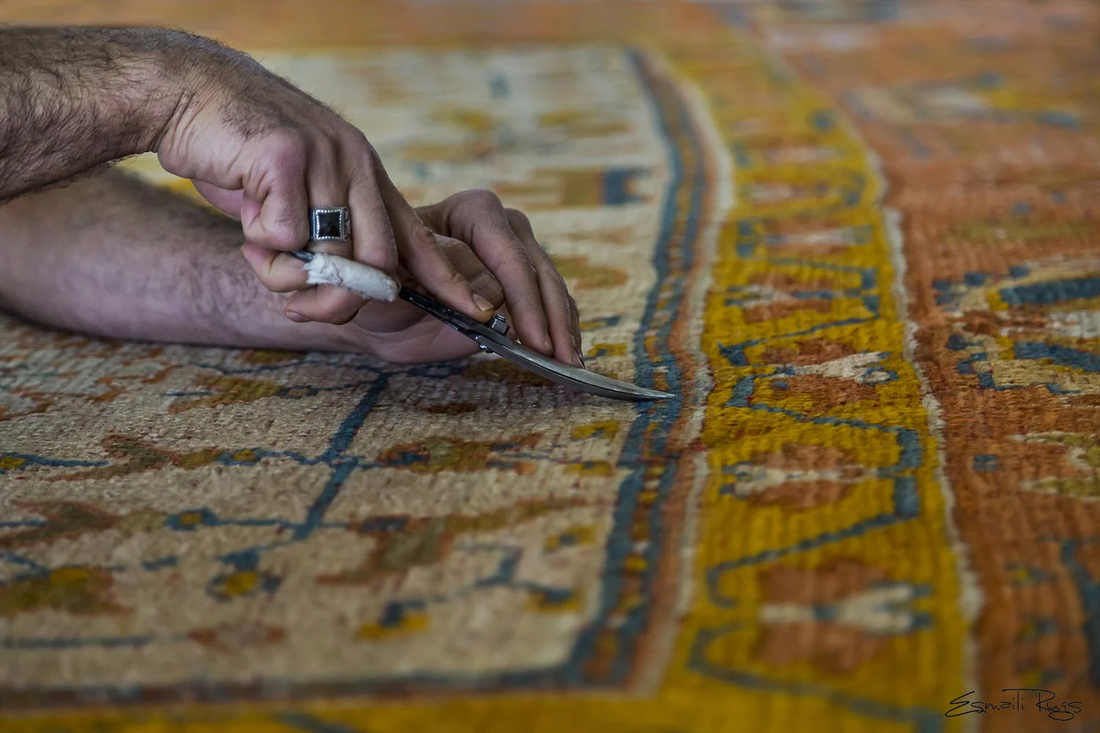 Expert antique Persian rug preservation