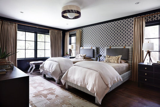 Hardenburg boys’ bedroom with Oushak runner rug