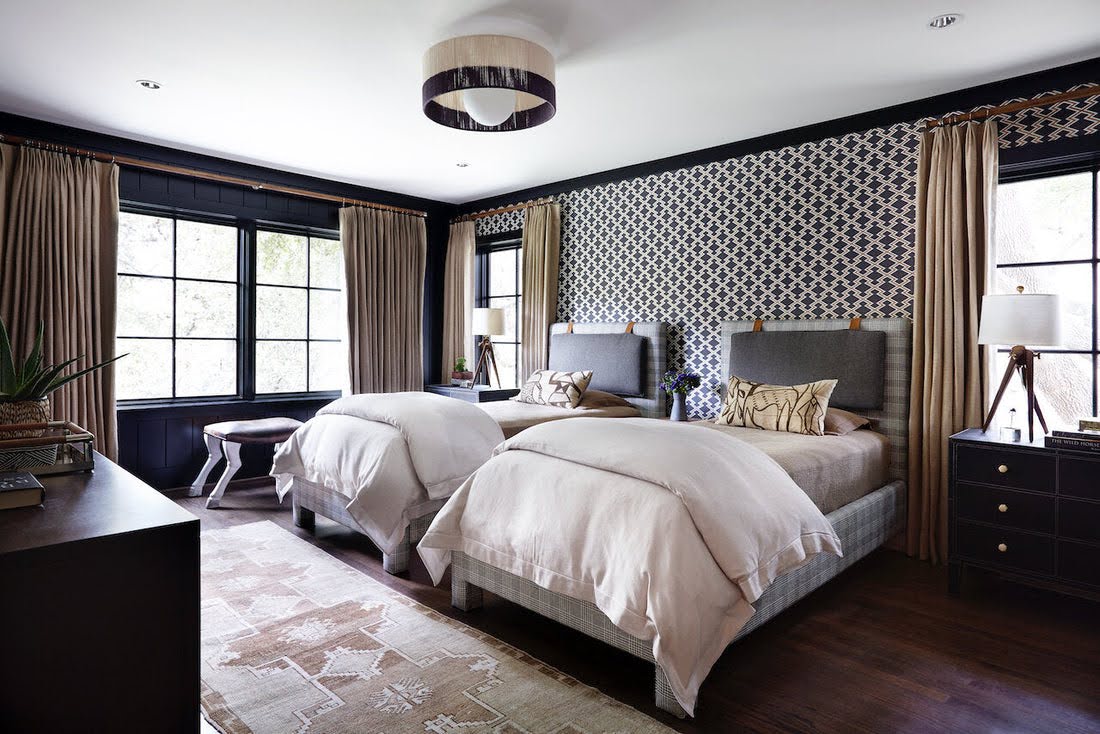 Hardenburg boys’ bedroom with Oushak runner rug