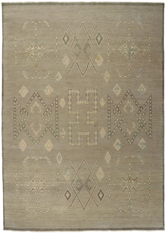 10 x 14 Vintage-Inspired Distressed Rug 30833