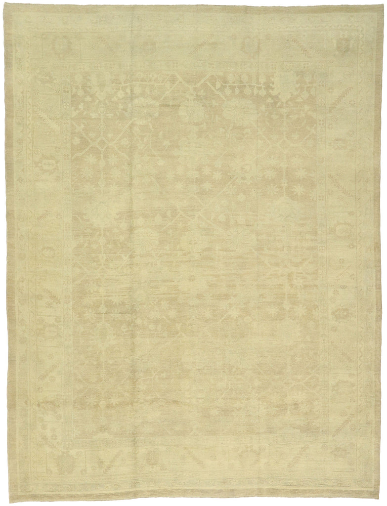13 x 16 - Tan Turkish Oushak Rug - 50867