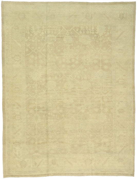 13 x 16 - Tan Turkish Oushak Rug - 50867