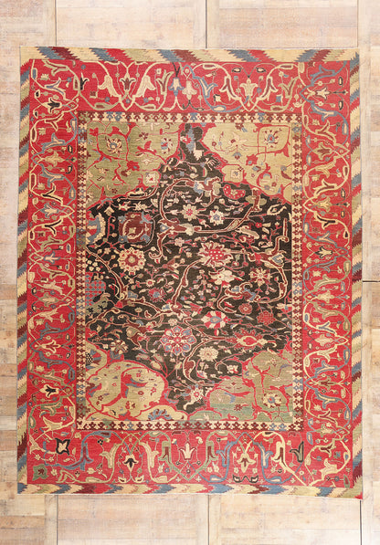 9 x 12 Modern Afghan Bijar Rug 15000