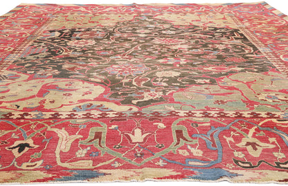 9 x 12 Modern Afghan Bijar Rug 15000