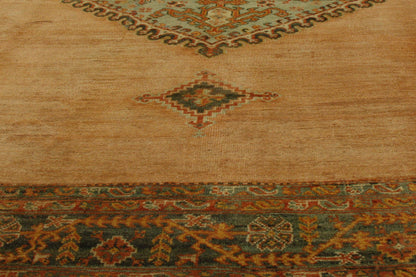 18 x 21 - Brown Antique Turkish Oushak Rug - 73104