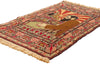 2 x 3 - Multicolor Antique Israeli Bezalel-Style Herzl Pictorial Rug - 79577